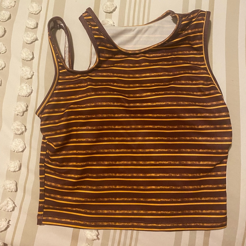 Shein padded swim top